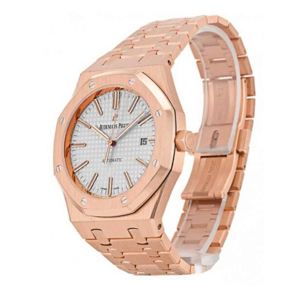 Audemars-Piguet-Rose-Gold-Royal-Oak-Self-Winding-White-Replica-Left.jpg Audemars Piguet Royal Oak 15400OR.OO.1220OR.02 Replica