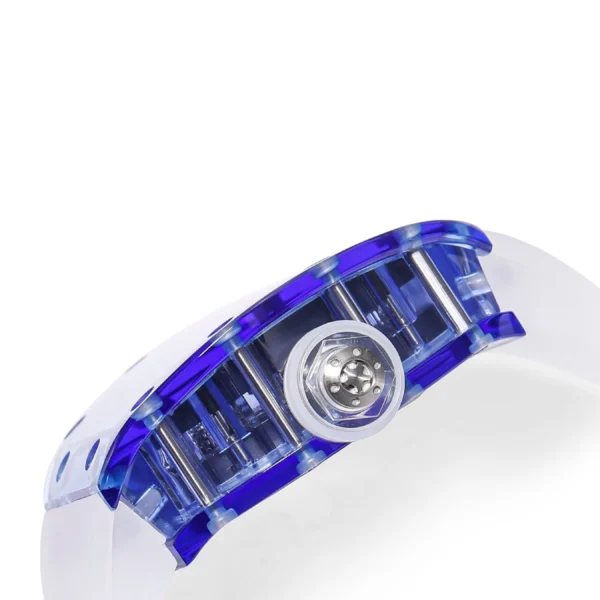 Richard-Mille-35-01-Blue-White-Rubber-Bracelet-Replica1.webp Richard Mille 35-01 Blue White Rubber Bracelet Replica