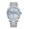 Rolex-Day-Date-Platinum-228396TBR-Ice-Blue-Baguette-Index-Replica.webp Rolex Day-Date Platinum 228396TBR Ice Blue Baguette Index Replica