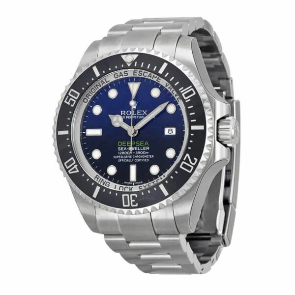 Rolex-Deep-Sea-BlackBlue-Replica-Left.jpg Rolex DEEPSEA Sea-Dweller Stainless Steel 126660-0002 Oyster Replica