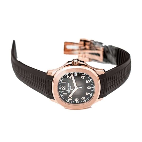 patek-philippe-aquanaut-brown.jpg Patek Philippe Gold Brown Strap Replica
