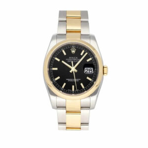 rolex-datejust-36-black-roman-numeral-dial-watch-116a231-jubilee-replica.jpg Rolex Datejust Yellow Gold Black Dial 116203 Oyster Replica