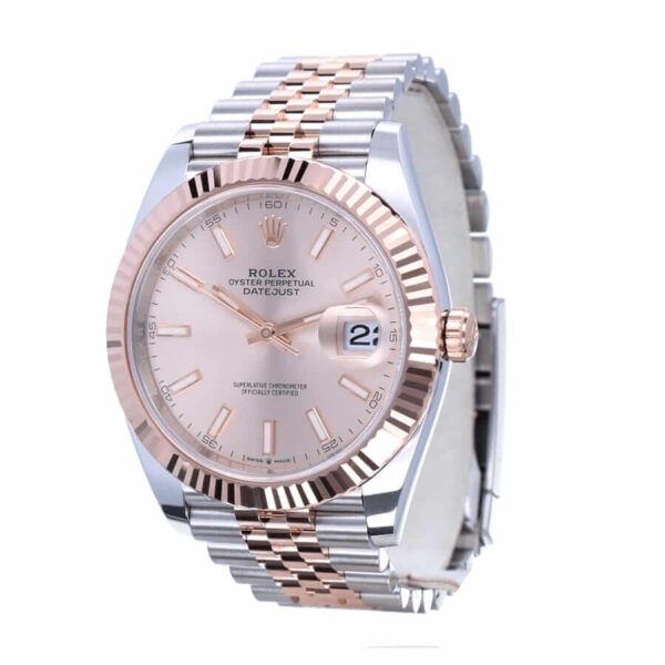 rolex-datejust-41mm-126331-sundust-rose-gold-jubilee-gold-dial-replica.jpg Rolex Datejust 126331-0010 Sundust Dial Replica