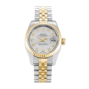 rolex-datejust-yellow-gold-steel-silver-diamond-179173.jpg Rolex Datejust 179173 Yellow Gold & Diamond Silver Dial Replica