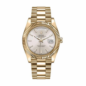 rolex-day-date-228238-n-yellow-gold-silver-diagonal-dial-replica.jpg Rolex Diogonal Silver Replica