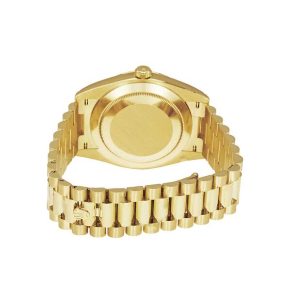 rolex-day-date-40-yellow-gold-champagne-dial-oyster-replica-back.jpg Rolex Day-Date 228398TBR Yellow Gold & Diamonds Black Dial Replica