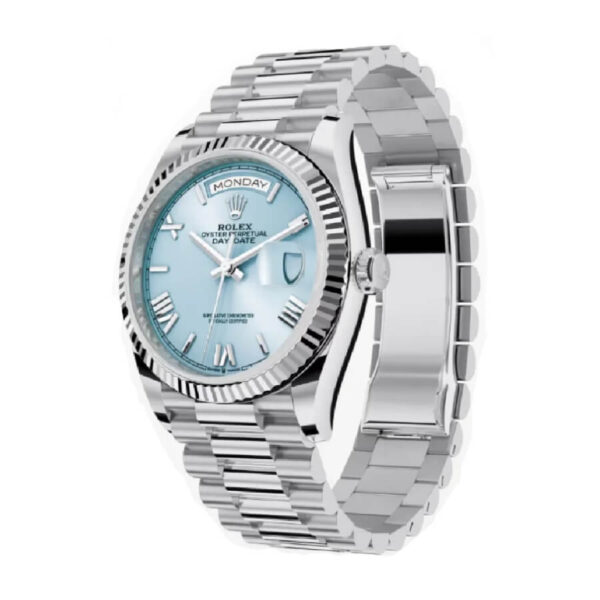 rolex-day-date-blue-grooved-replica-1.jpg Rolex Day Date Ice Blue Grooved Replica