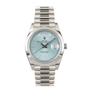 rolex-day-date-ice-blue-228206-replica.jpg Rolex Day Date Ice Blue Baguette Dial Platinum Presidential 228206 Replica