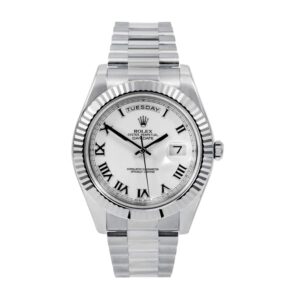rolex-day-date-ii-218239-replica-3.jpg Rolex Day-Date Roman White Dial Replica