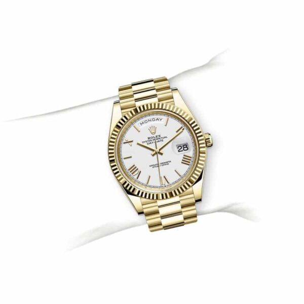 rolex-day-date-ii-collection-gold-silver-white-dial-218238.jpg Rolex Day-Date II Collection Gold Silver White Dial 218238 Replica