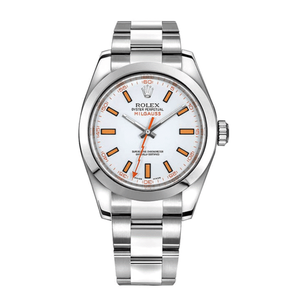 rolex-milgauss-white_dial_unitedluxury_front.png Rolex Milgauss 116400-0002 Oyster Replica