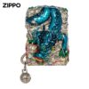 13404454974484373 Zippo Replica Enamel Dragon And Phoenix Kerosene Lighter