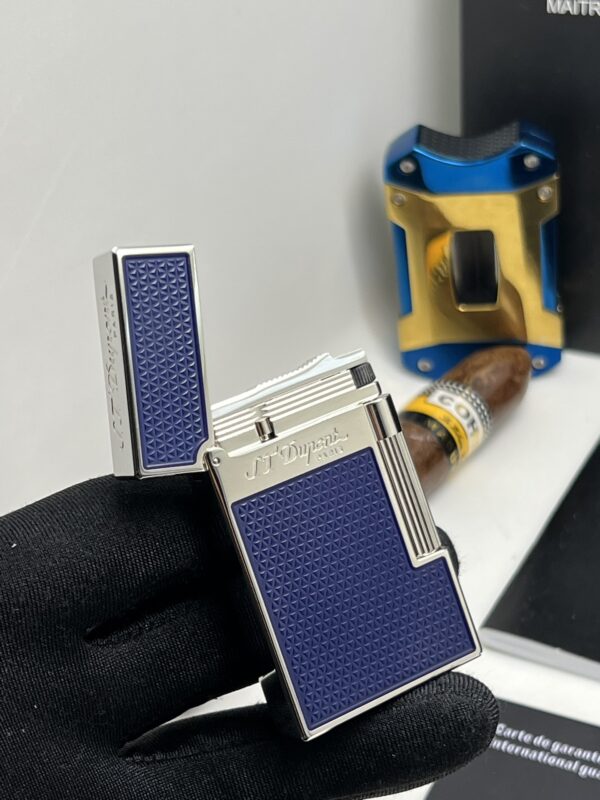 13404473944383909 Silver S.T.Dupont Chinese Lacquer Electroplated Palladium Gas Lighter Replica