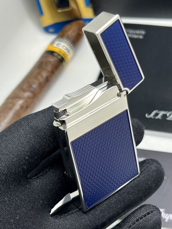 13404473947883339 Silver S.T.Dupont Chinese Lacquer Electroplated Palladium Gas Lighter Replica