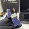 Silver S.T.Dupont  Electroplated Palladium Gas Lighter Replica