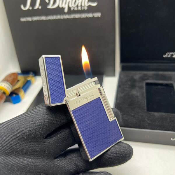 Silver S.T.Dupont  Electroplated Palladium Gas Lighter Replica