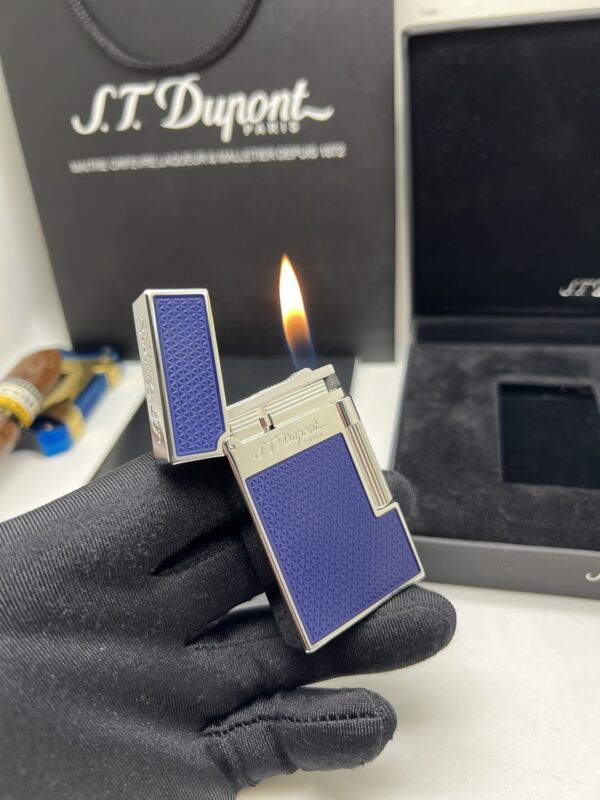 13404473951153596 Silver S.T.Dupont Chinese Lacquer Electroplated Palladium Gas Lighter Replica