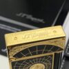 13404474390671070 S.T.Dupont Chinese Lacquer Palladium-Plated Star Compass Limited Edition Langsheng Inflatable Boutique Lighter 16151
