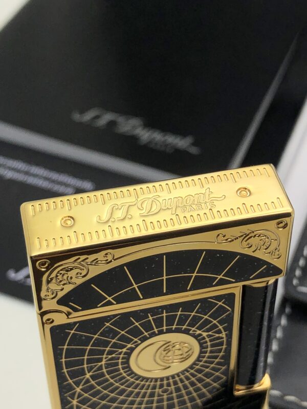 13404474390671070 S.T.Dupont Chinese Lacquer Palladium-Plated Star Compass Limited Edition Langsheng Inflatable Boutique Lighter 16151
