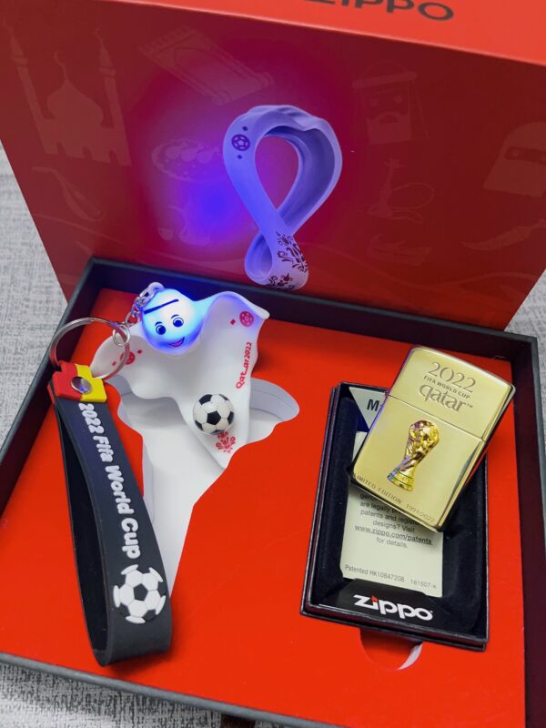 13404819332498002 2022 Qatar World Cup Zippo Limited Edition Windproof Gas Lighter Replica