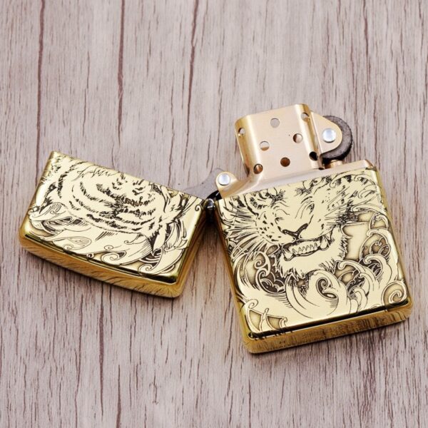 13405082872791374 Zippo Pure Copper Kerosene Windproof Lighter Replica