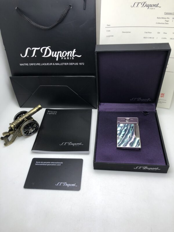 13405685241362261 S.T.Dupont Limited Edition Natural Shell Inlaid Lighter