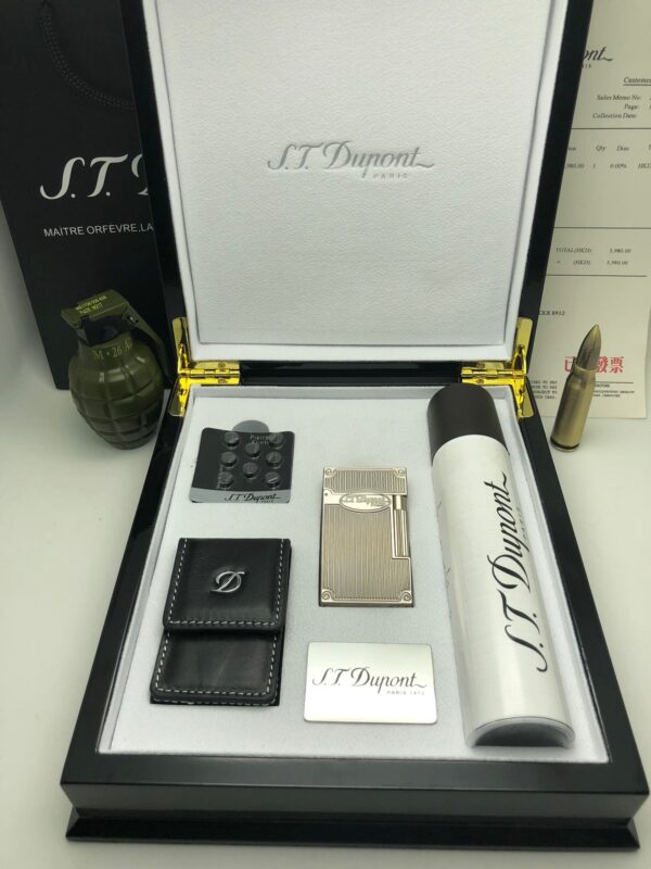 13405687003446454 S.T.Dupont L2 Palladium-Plated Suitcase Gas Lighter