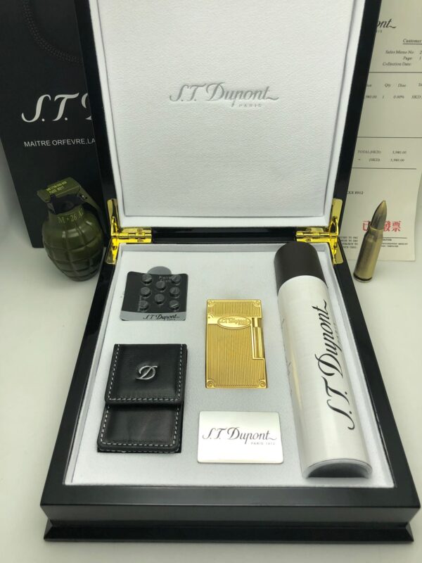 13405687008925461 S.T.Dupont L2 Palladium-Plated Suitcase Gas Lighter