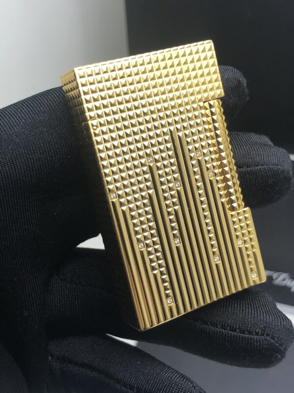 13405688047994958 S.T.Dupont Limited Edition Langsheng Boutique Lighter Replica with 22 Swarovski Diamonds