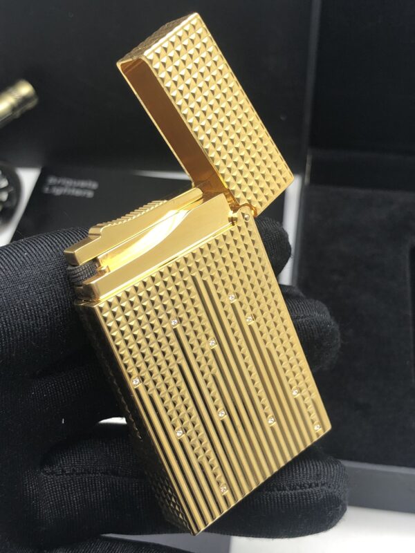 13405688054269768 S.T.Dupont Limited Edition Langsheng Boutique Lighter Replica with 22 Swarovski Diamonds