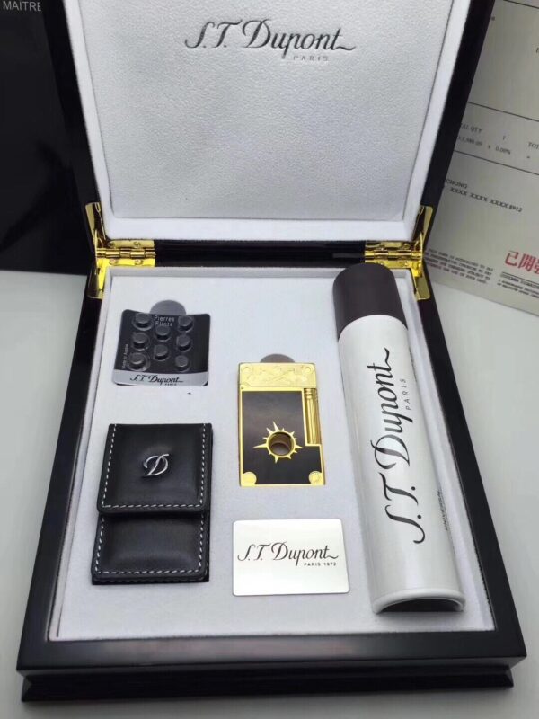 13405688309658211 French Dupont Premium Edition Conquest of the West Limited Series Gas Lighter Replica