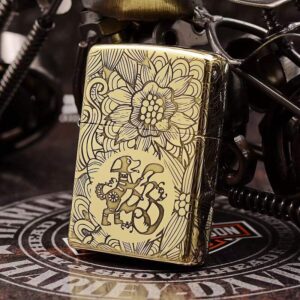 13405688794115026 Zippo Pure Copper Kerosene Windproof Lighter Replica