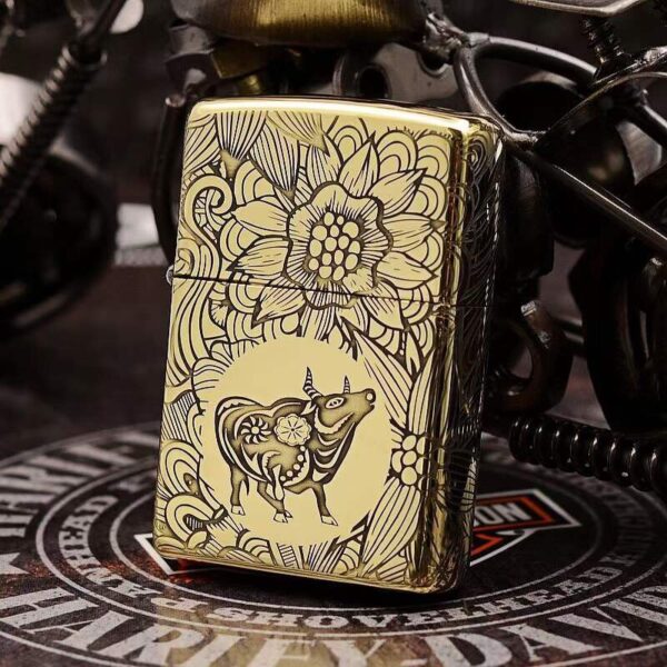 Zippo Pure Copper Kerosene Windproof Lighter Replica