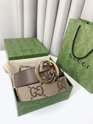 13405918524947694 Gucci Men's Belt with Classic Double G Buckle Replica