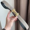 Hermes-H AU CARRE BELT BUCKLE & REVERSIBLE LEATHER STRAP