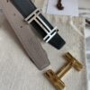 Hermes-H AU CARRE BELT BUCKLE & REVERSIBLE LEATHER STRAP