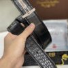 13406028186310405 Gucci Crocodile Belly Boned Leather Seamless Belt