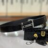 13406028189215388 Gucci Crocodile Belly Boned Leather Seamless Belt