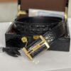 13406028190117761 Gucci Crocodile Belly Boned Leather Seamless Belt