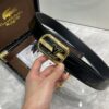 LV Genuine Crocodile Belly Bone Leather Seamless Belt