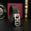 Replica Salvatore Ferragamo Pebbled Leather Belt