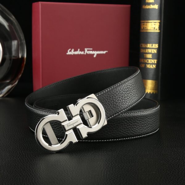 Replica Salvatore Ferragamo Pebbled Leather Belt
