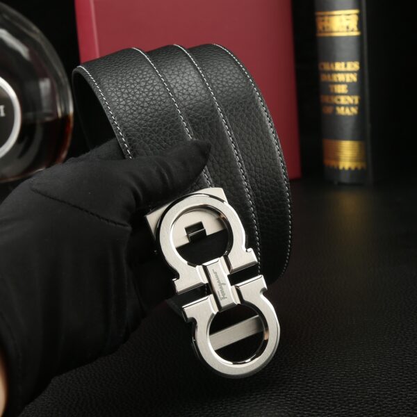 Replica Salvatore Ferragamo Pebbled Leather Belt