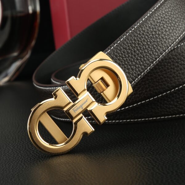 Replica Salvatore Ferragamo Pebbled Leather Belt