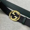 13406202890835818 Gucci Two-Color Leather Belt Replica
