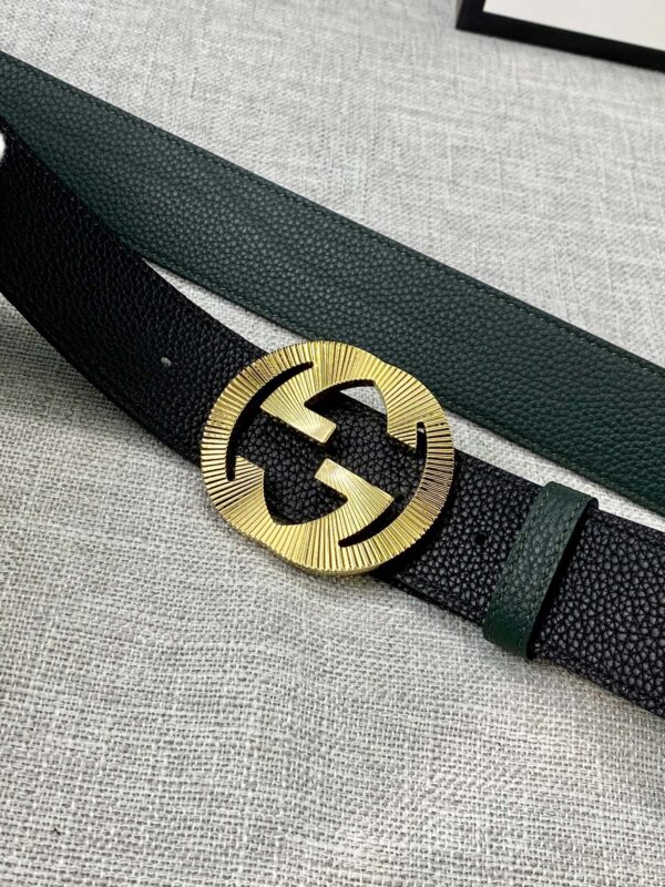 13406202890835818 Gucci Two-Color Leather Belt Replica