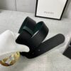 13406202891859711 Gucci Two-Color Leather Belt Replica