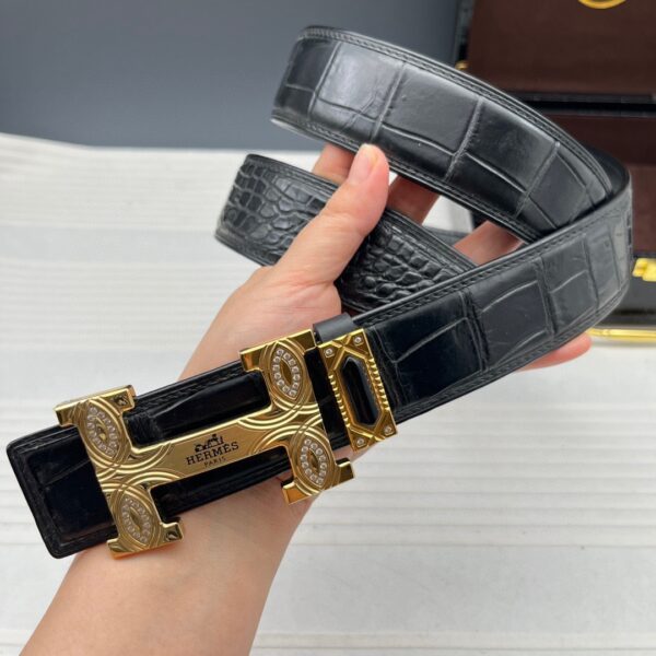Hermès Original Replica Crocodile Skin Belt Series