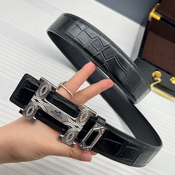 Hermès Original Replica Crocodile Skin Belt Series