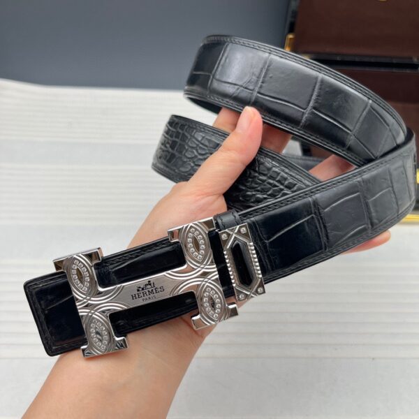 Hermès Original Replica Crocodile Skin Belt Series